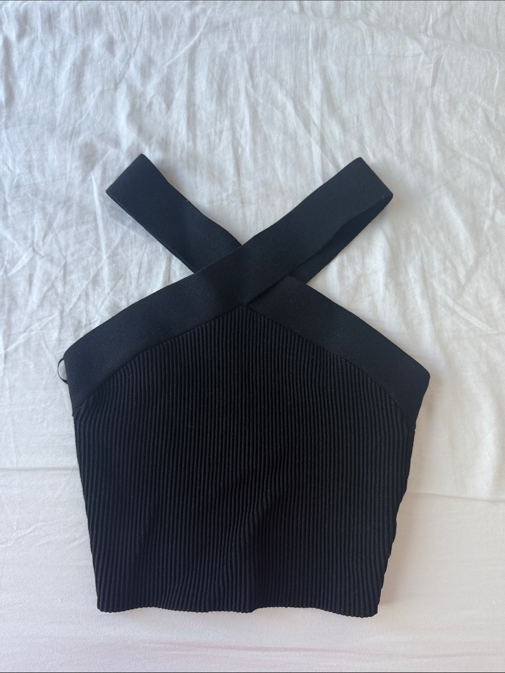 Babaton Sculpt Knit Criss Cross Cropped Tank